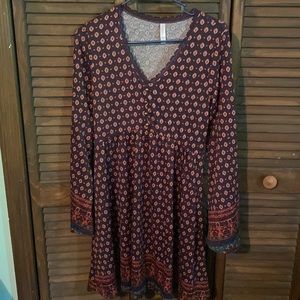 Super cute patterned dress by xhilaration size medium